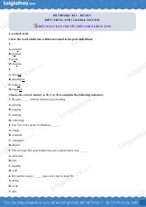 Đề thi học kì 1 Tiếng Anh 7 Global Success - Đề số 9